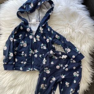 Baby Floral sweat suit